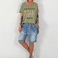 Long T-Shirt Glück - khaki