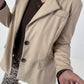 Blazer in Leder-Optik - beige