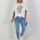 T-Shirt Cowboy - white