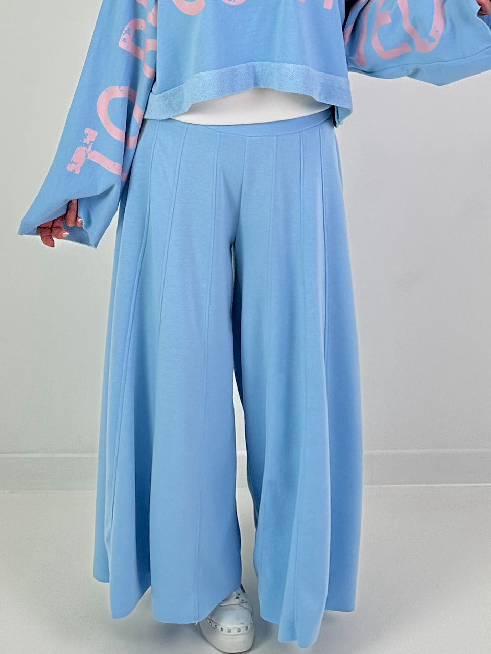 Palazzo-Hose - hellblau