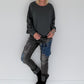 Sweater Peace & Love - anthracite
