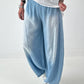 Leichte Ballon Jeans Hose  - hellbau