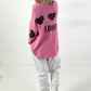 Strickpullover Modell "Loved Edition" - rosa