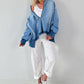 Oversized Jeansjacke - hellblau