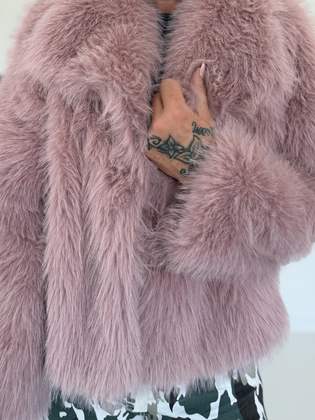 Felljacke - rosa