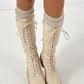 Boots model "Lacoria" - beige