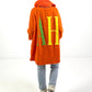 Oversized shirt model “YEAH” - neon orange