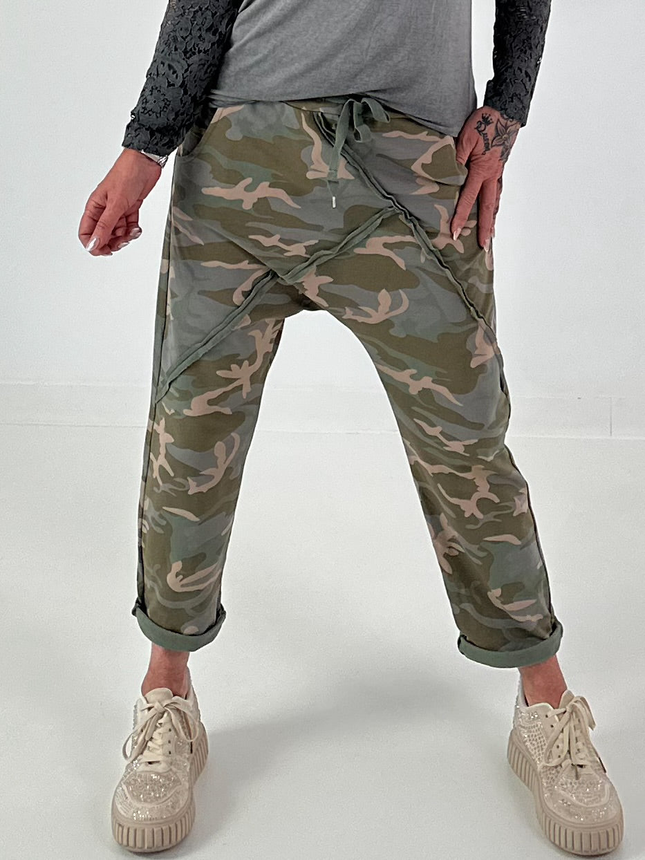 Camouflage Baggy  - khaki - mehrfarbig