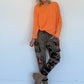 Basic Shirt mit Rundhalsausschnitt - orange