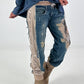 Jogg-Jeans im used Look Moonwalk Mouse - denim