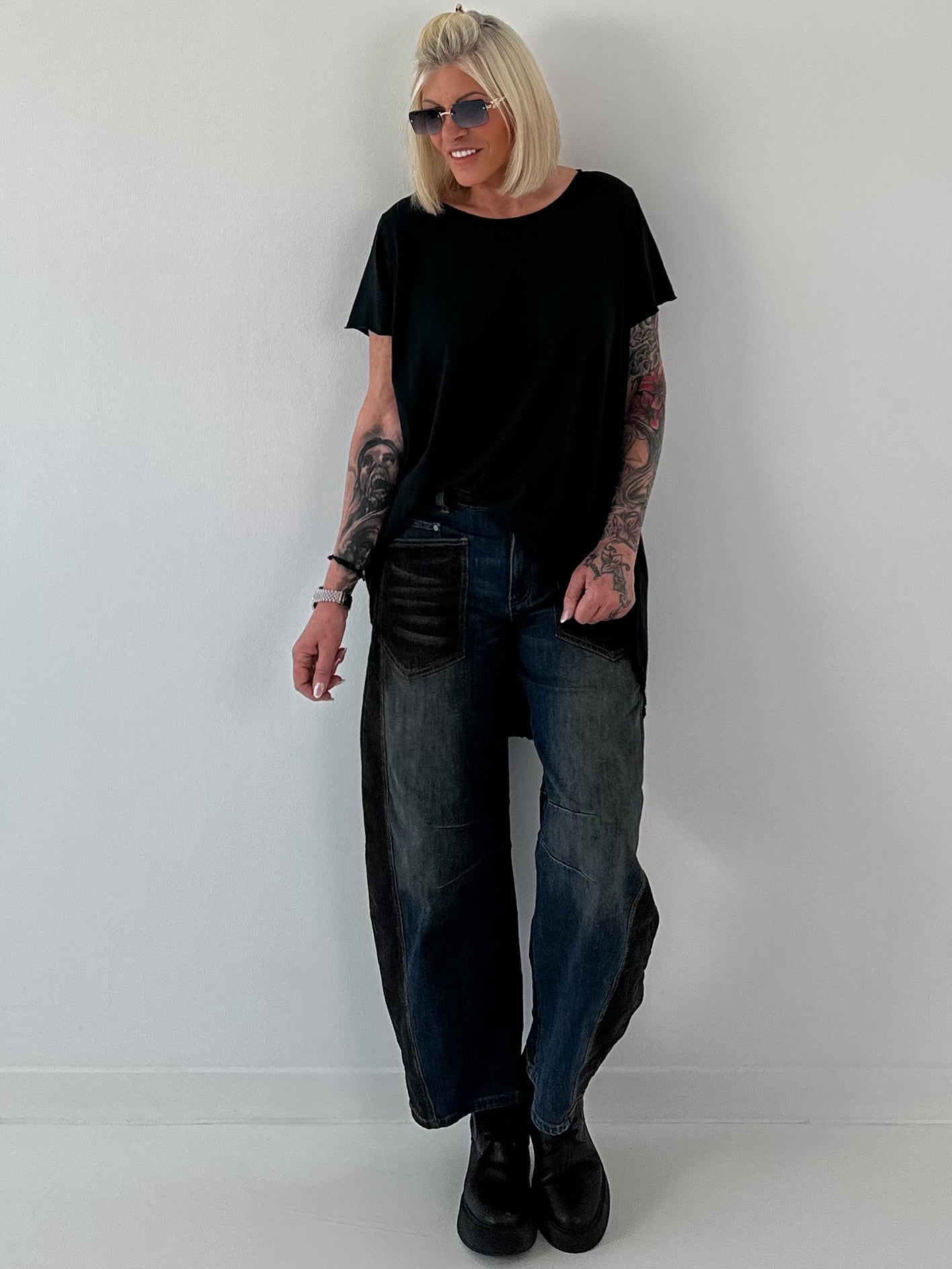 Oversized T-shirt - black