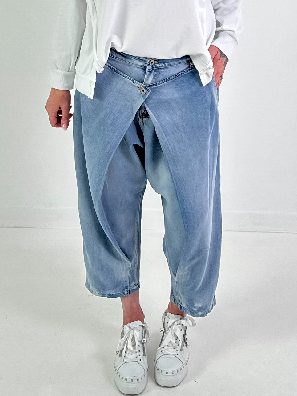 Jeans Hose Modell "Urban Overlap" - denim