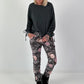 Shirt mit Raff-Details - anthrazit