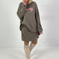 Sweatshirt model "Merry Mood" - khaki/taupe