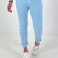 Basic Jogpants mit Bindeband - hellblau
