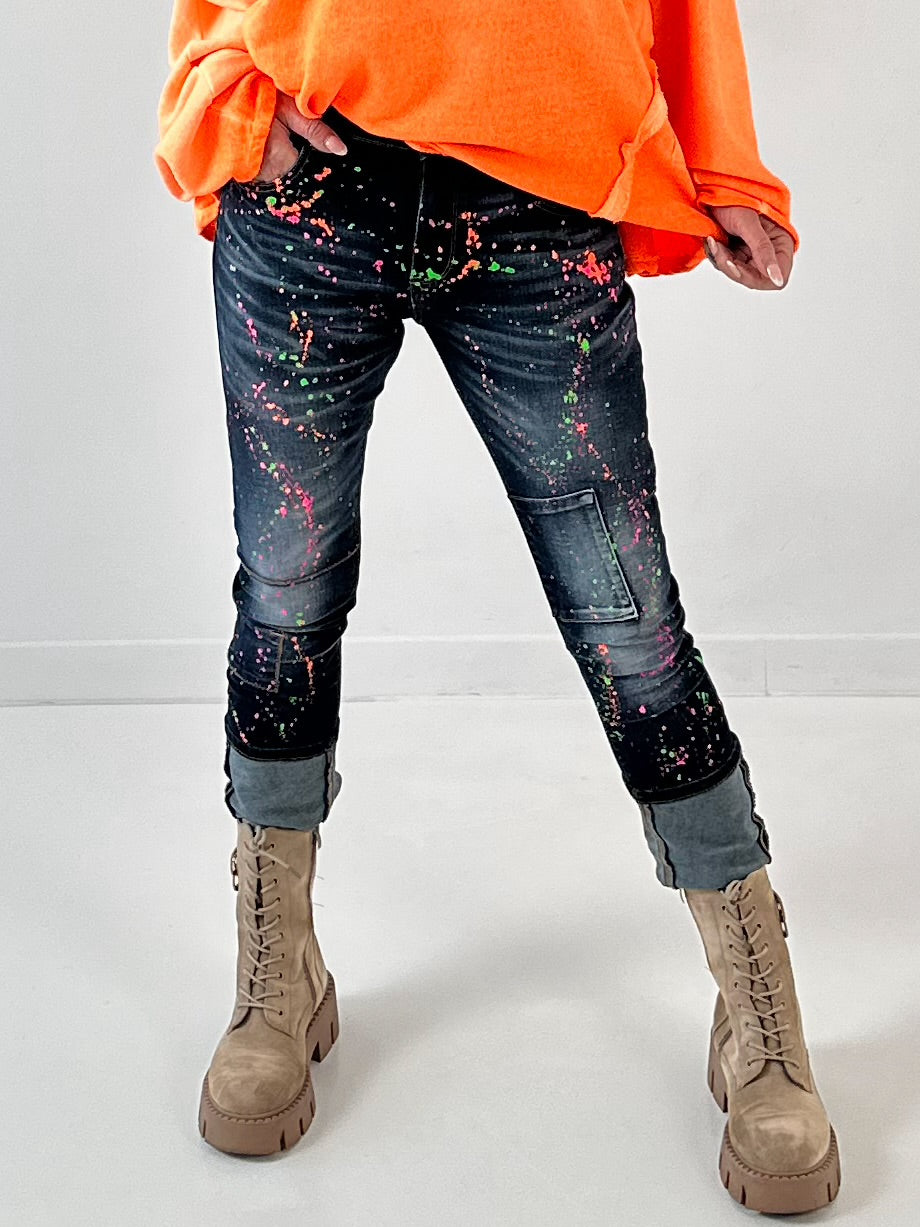 Jeansmodel "Neon Explosion"