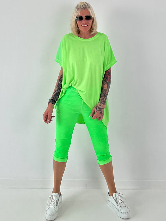 Oversized T-Shirt - neongrün