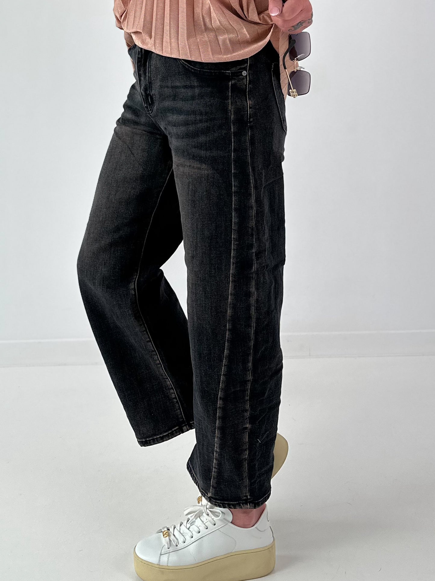 Ballon Jeans Hose - schwarz