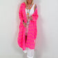Long Muslin Blouse - neon pink