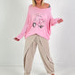 Oversized Pullover Vespa - rosa ( lieferbar ab 30.01.26)