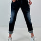 Jeans Hose mit besonderer Waschung  - denim