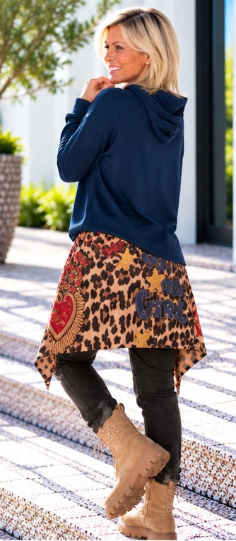 Waist Wrap in Wildlederoptik Number One Girl - leo-mehrfarbig ( lieferbar ab ca. 29.10.26)