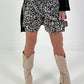 Skort Leo with ruffles - beige-multi-coloured