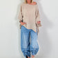 Oversized Linen Shirt - beige