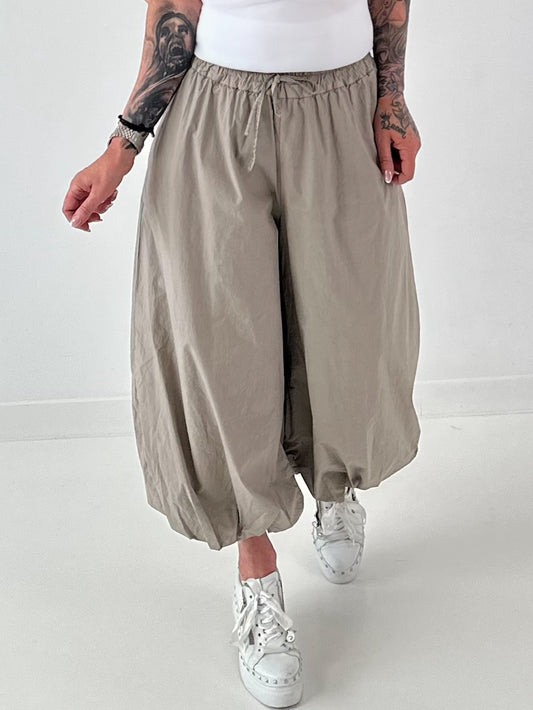 Ballon Hose  -taupe