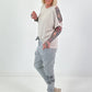 Cut-Out T-Shirt - beige