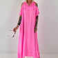 Neon pink cold shoulder hoodie dress
