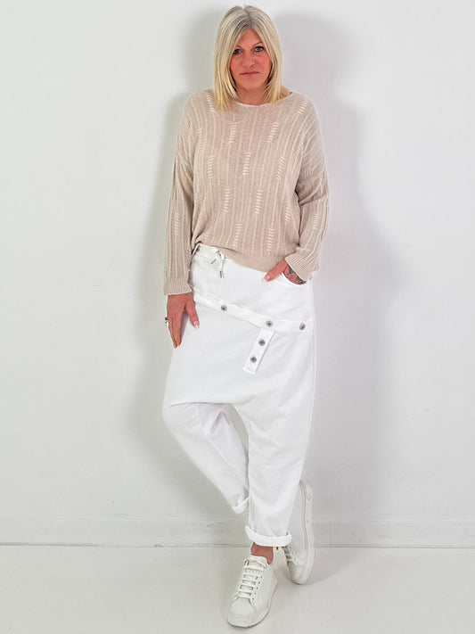 Strickpullover Modell "Soft Breeze" - beige