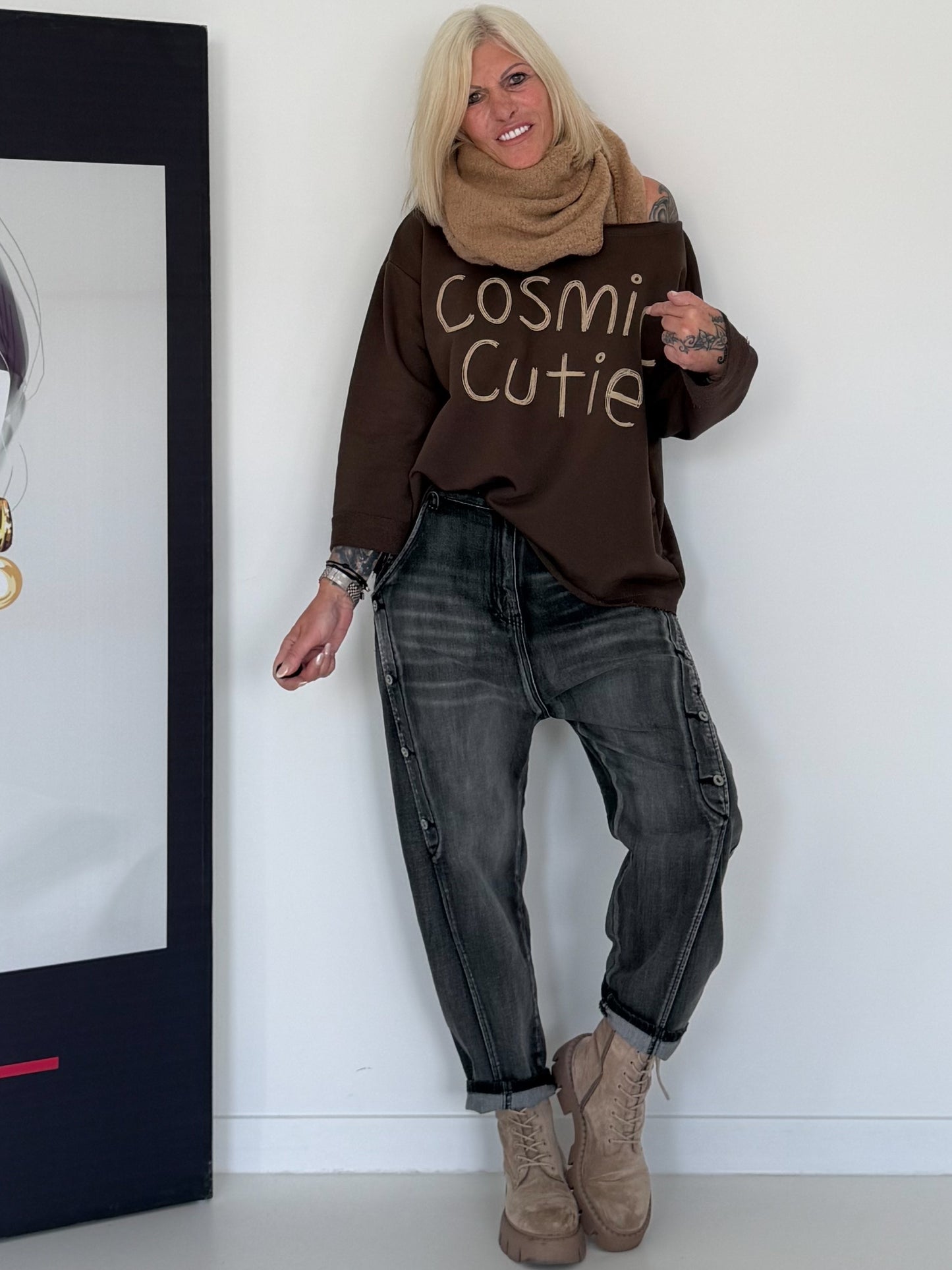 Sweater Cosmic Cutie - mokka