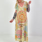 Knitted dress with lurex and sun print - multicoloured