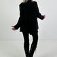 Blazer Modell "Midnight Sparkle" - schwarz-schwarze Pailletten