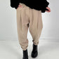 Baggy broek model "Effortless Ease" - licht camel