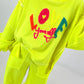 Sweater Love Yourself - neon yellow
