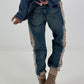 Jogg-Jeans im used Look Moonwalk Mouse - denim