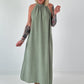 Klassisches Neckholder-Kleid -salbei