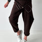 Sweatshirt Hose mit lässigen Details - schoko