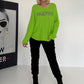 Weicher Pullover Whatever - grün