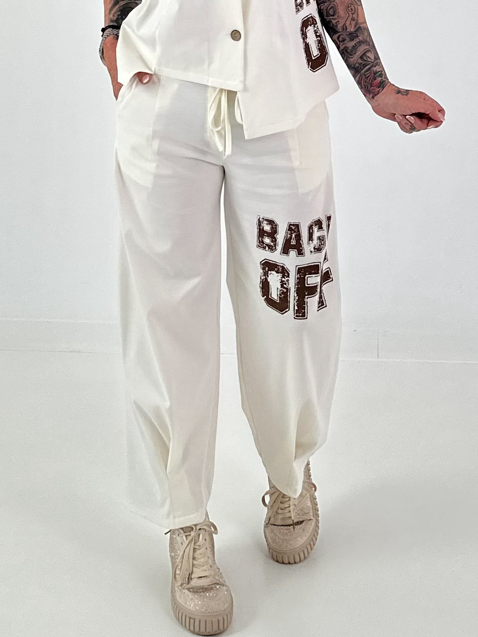 Hose BACK OFF - off white