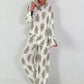 Zweiteiler mit Ornament Print - khaki-creme
