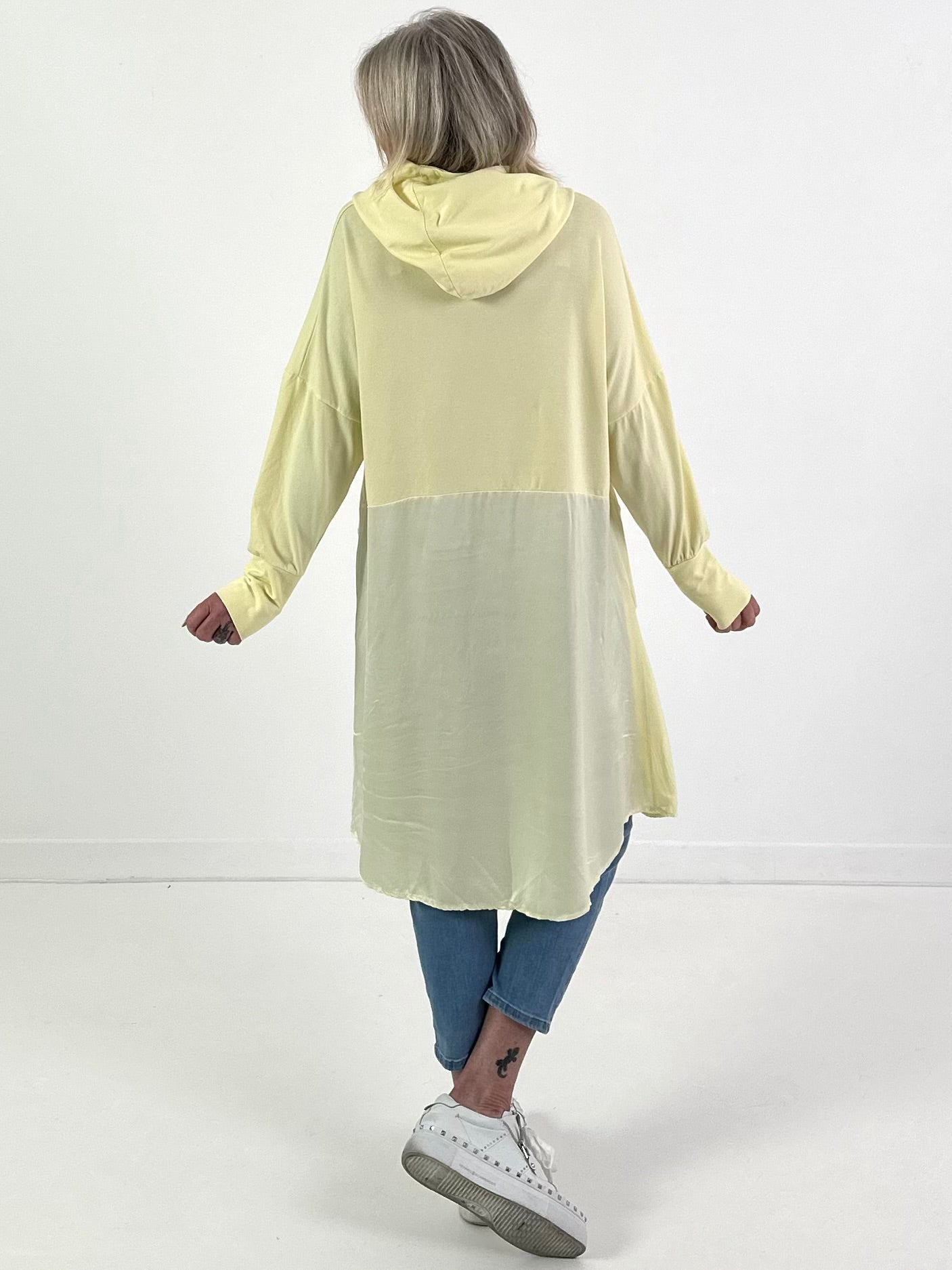 Hoodie Modell "Sparkle Skull" - gelb