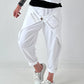 Sweatshirt Hose mit lässigen Details - weiss