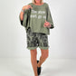 Oversized Shirt Show Must Go On - khaki
