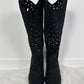 Boots with cut-out - black