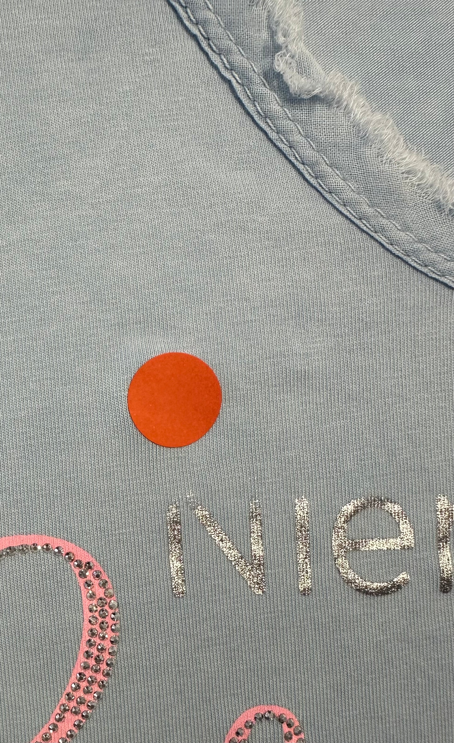 2. Wahl T-Shirt mit Statement Print - hellblau