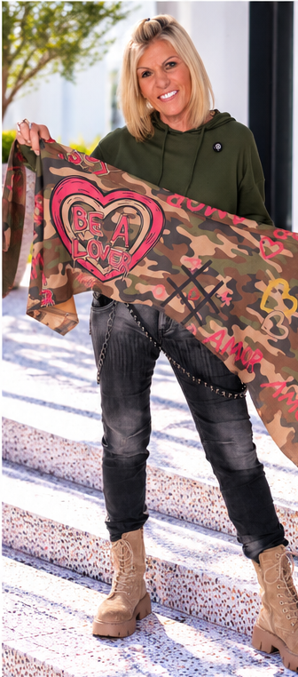 Waist Wrap in Wildlederoptik Be A Lover - mehrfarbig