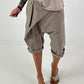 Short Baggy with Overlay - Taupe